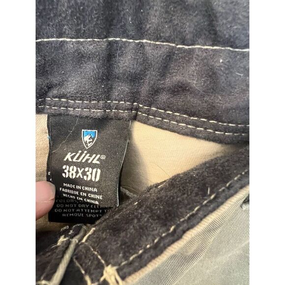 KUHL Vintage Patina Dye Ryder Khaki Tan Mens Pants Size 38X30 - Picture 5 of 6